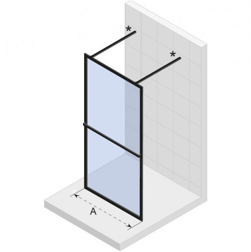Душевая перегородка RIHO SZ LUCID GD401 900 x 2000 WHITE, GD309W000