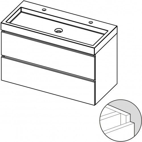 Мебель для ванной Spring Vow SET A-1 80 см, 80x40, отделка под дерево