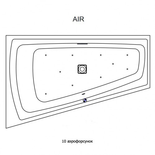 Гидромассажная ванна RIHO STILL SMART R AIR 170x110