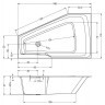Гидромассажная ванна RIHO RETHINK SPACE FLOW 180x110 R FALL