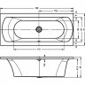 Акриловая ванна RIHO LIMA 160х70 см , B050001005 (BB4200500000000)