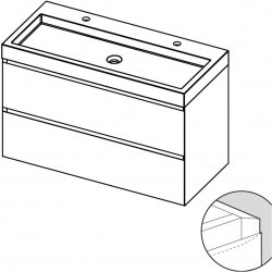 Мебель для ванной Spring Vow SET A-1 100 см, 100x40, глянцевый лак