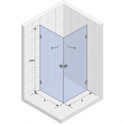 Душевой уголок RIHO SCANDIC MISTRAL M209-90/80, GX1207200