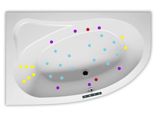 Гидромассажная ванна RIHO LYRA JOY 170x110 R