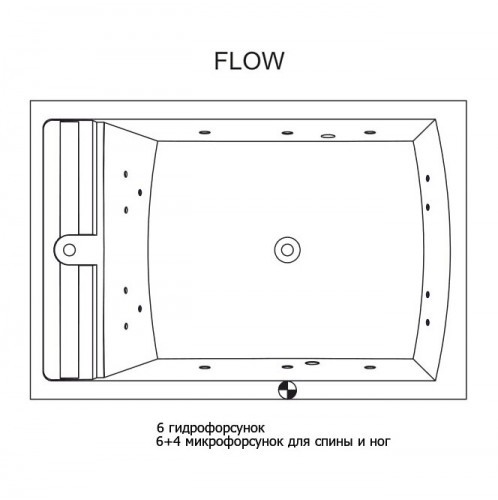 Гидромассажная ванна RIHO SAVONA FLOW 190x130