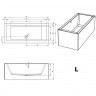 Акриловая ванна RIHO LUGO 170x75 LEFT - PLUG & PLAY, B132016005 (BD6200500000000)