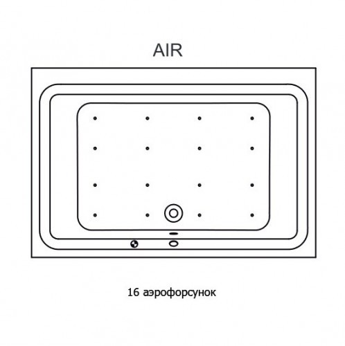 Гидромассажная ванна RIHO CASTELLO AIR 180x120