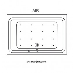 Гидромассажная ванна RIHO CASTELLO AIR 180x120