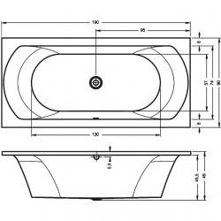 Акриловая ванна RIHO LIMA 190х90 см, B053001005 (BB4800500000000)