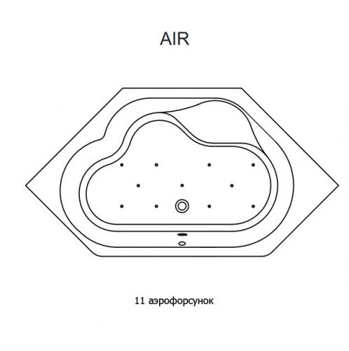 Гидромассажная ванна RIHO WINNIPEG AIR 145x145