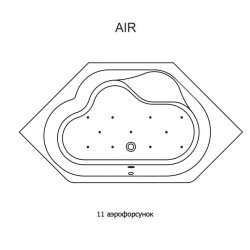 Гидромассажная ванна RIHO WINNIPEG AIR 145x145