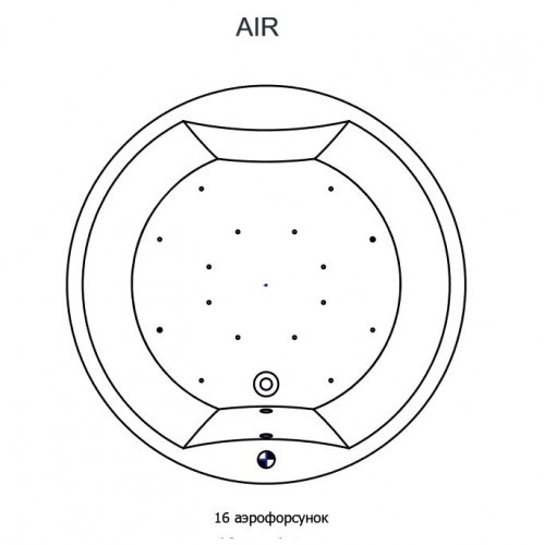 Гидромассажная ванна RIHO COLORADO AIR 180x180