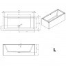 Акриловая ванна RIHO LUGO 180x80 LEFT - PLUG & PLAY, B133016005 (BD6400500000000)