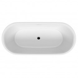 Ванна RIHO INSPIRE 180X80 VELVET FALL чёрная матовая, B085004220 (BD02C2000000000)