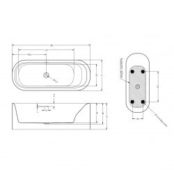 Акриловая ванна RIHO DEVOTION FREE 180X71, B095001005 (BD2600500000000)
