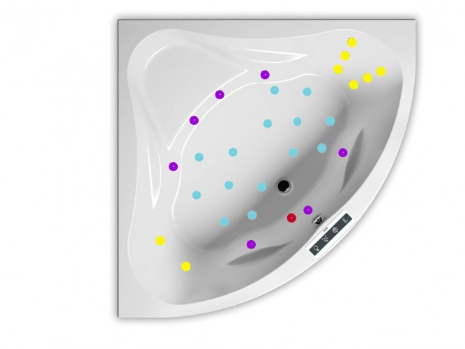 Гидромассажная ванна RIHO NEO JOY 140x140