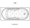 Гидромассажная ванна RIHO LAZY AIR 180x80 LEFT