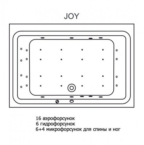 Гидромассажная ванна RIHO CASTELLO JOY 180x120
