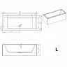 Акриловая ванна RIHO LUGO 190x80 LEFT - PLUG & PLAY, B135015005 (BD6800500000000)