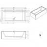 Акриловая ванна RIHO LUGO 190x90 LEFT - PLUG & PLAY, B136015005 (BD7000500000000)