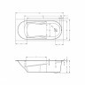 Гидромассажная ванна RIHO LAZY AIR 180x80 RIGHT