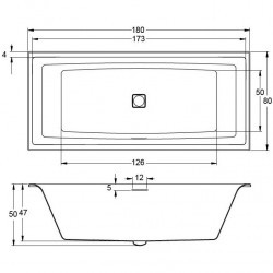 Гидромассажная ванна RIHO STILL SQUARE JOY 180x80