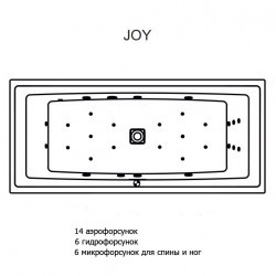 Гидромассажная ванна RIHO STILL SQUARE JOY 180x80