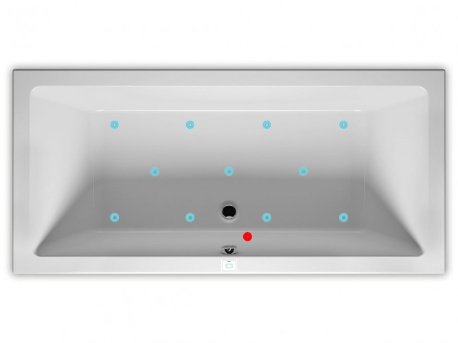 Гидромассажная ванна RIHO RETHINK CUBIC AIR 180x80 VELVET