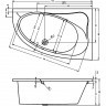Акриловая ванна RIHO LYRA 140x90 L, B020001005 (BA6600500000000)