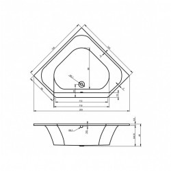Гидромассажная ванна RIHO AUSTIN BLISS 145x145