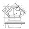 Гидромассажная ванна RIHO WINNIPEG JOY 145x145