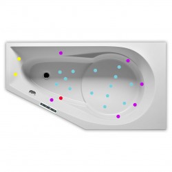 Гидромассажная ванна RIHO YUKON JOY 160x90 L