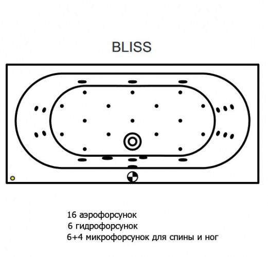 Гидромассажная ванна RIHO CAROLINA BLISS 180x80