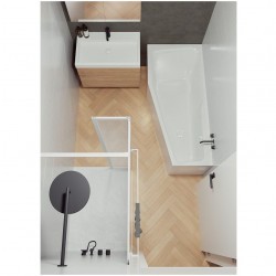 Гидромассажная ванна RIHO RETHINK SPACE AIR 160x75 L FALL