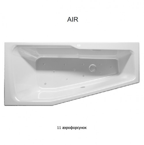 Гидромассажная ванна RIHO RETHINK SPACE AIR 160x75 R FALL