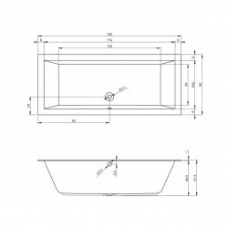 Гидромассажная ванна RIHO LUGO AIR 190x80