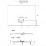 Душевой поддон Riho Basel 408 140x80 см, белый