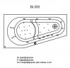 Гидромассажная ванна RIHO DELTA BLISS 160x80 см R
