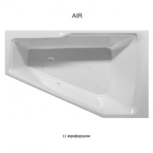Гидромассажная ванна RIHO RETHINK SPACE AIR 180x110 L FALL