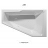 Гидромассажная ванна RIHO RETHINK SPACE AIR 180x110 L FALL