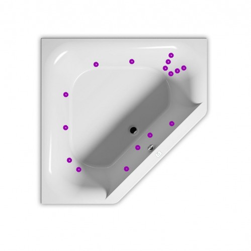 Гидромассажная ванна RIHO AUSTIN FLOW 145x145