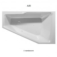 Гидромассажная ванна RIHO RETHINK SPACE AIR 180x110 L