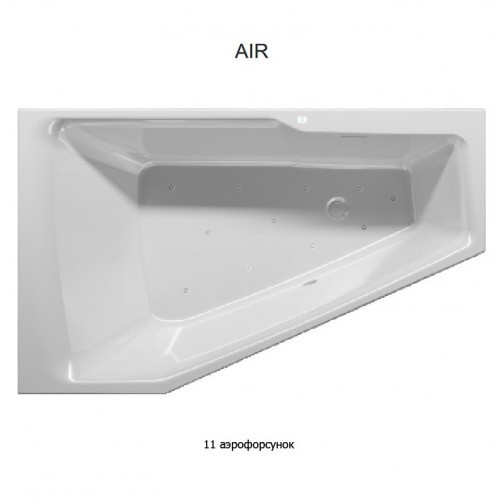 Гидромассажная ванна RIHO RETHINK SPACE AIR 180x110 R FALL