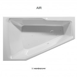 Гидромассажная ванна RIHO RETHINK SPACE AIR 180x110 R