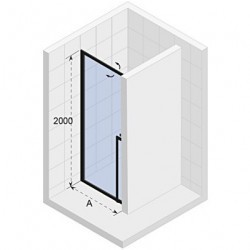 Дверь в нишу RIHO SZ LUCID GD101 900 x 2000 WHITE, GD109W000