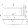 Акриловая ванна RIHO RETHINK CUBIC 200x90 FALL, B110013005