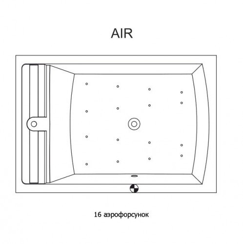 Гидромассажная ванна RIHO SAVONA AIR 190x130