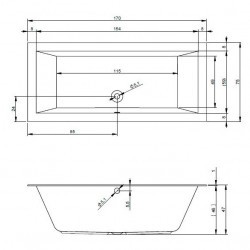 Гидромассажная ванна RIHO LUGO JOY 170x75