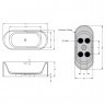 Ванна из искусственного мрамора Solid Surface Riho Valor 170x72, B130001105