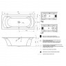 Акриловая ванна встраиваемая RIHO LINARES RIGHT 180x80 см, B142001005